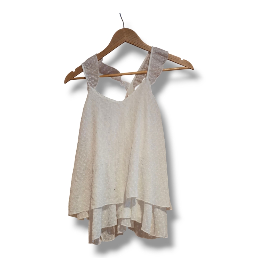 White Layered Sleeveless Top